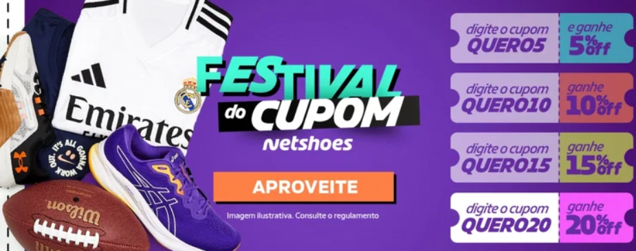 Cupom de desconto Netshoes