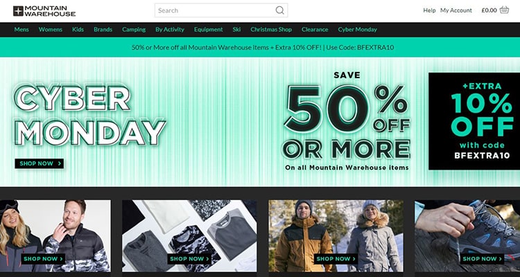 coupon code Mountain Warehouse