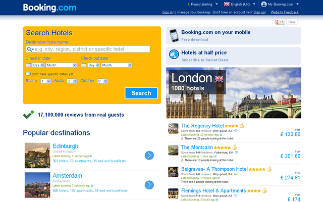 Vouchers Booking.com