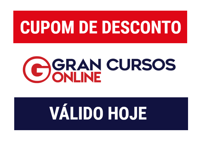 Cupom de desconto Gran Cursos