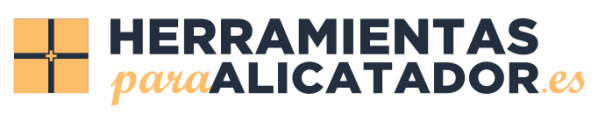Código Herramientas para alicatadores