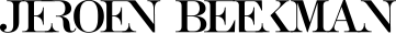 Jeroen Beekman Logo
